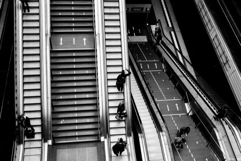 station, stairs, escalator, people, monochrome, black and white, stairs, escalator, escalator, escalator, escalator, escalator, people, people, black and white, black and white, black and white